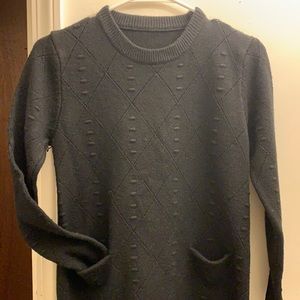 Black knit sweater